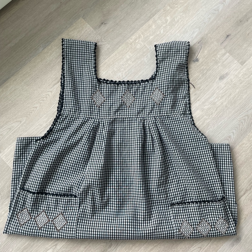 Vintage Cotton Gingham Dress